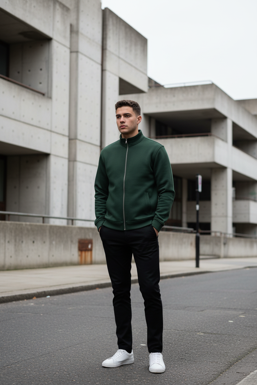 Urban Gentlemen Stand Collar Jacket