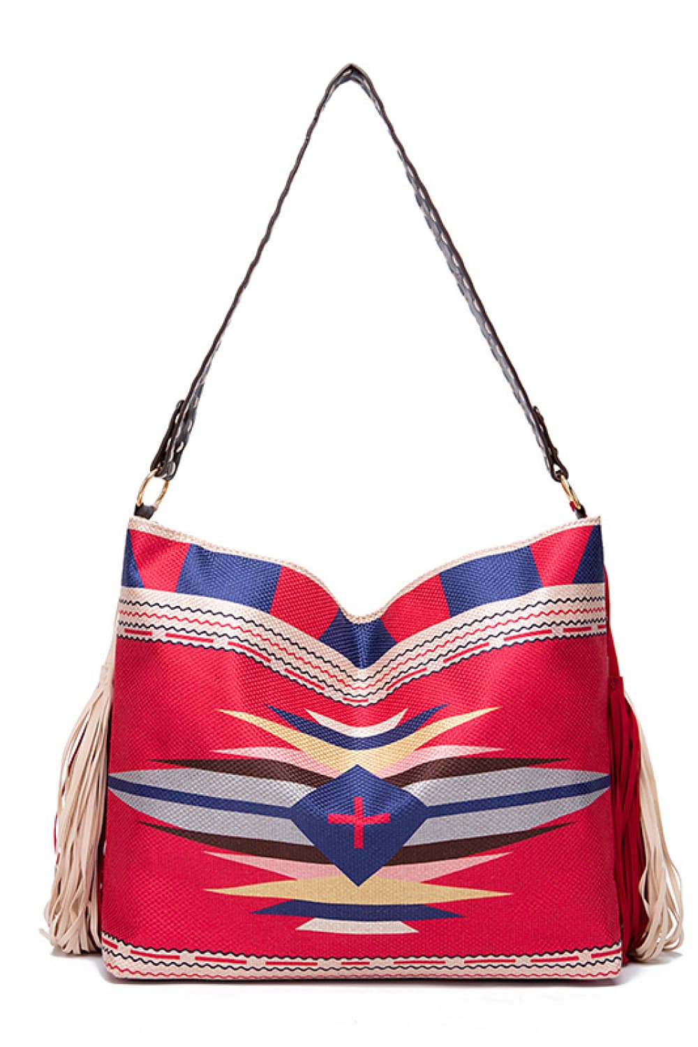 Geometric Canvas Tote Bag - Premium Crossbody Bag from Trendsi - Just $29.75! Shop now at Craftklart.store