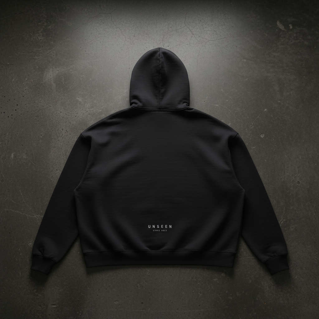 Authority Heavyweight Oversized Hoodie — Black