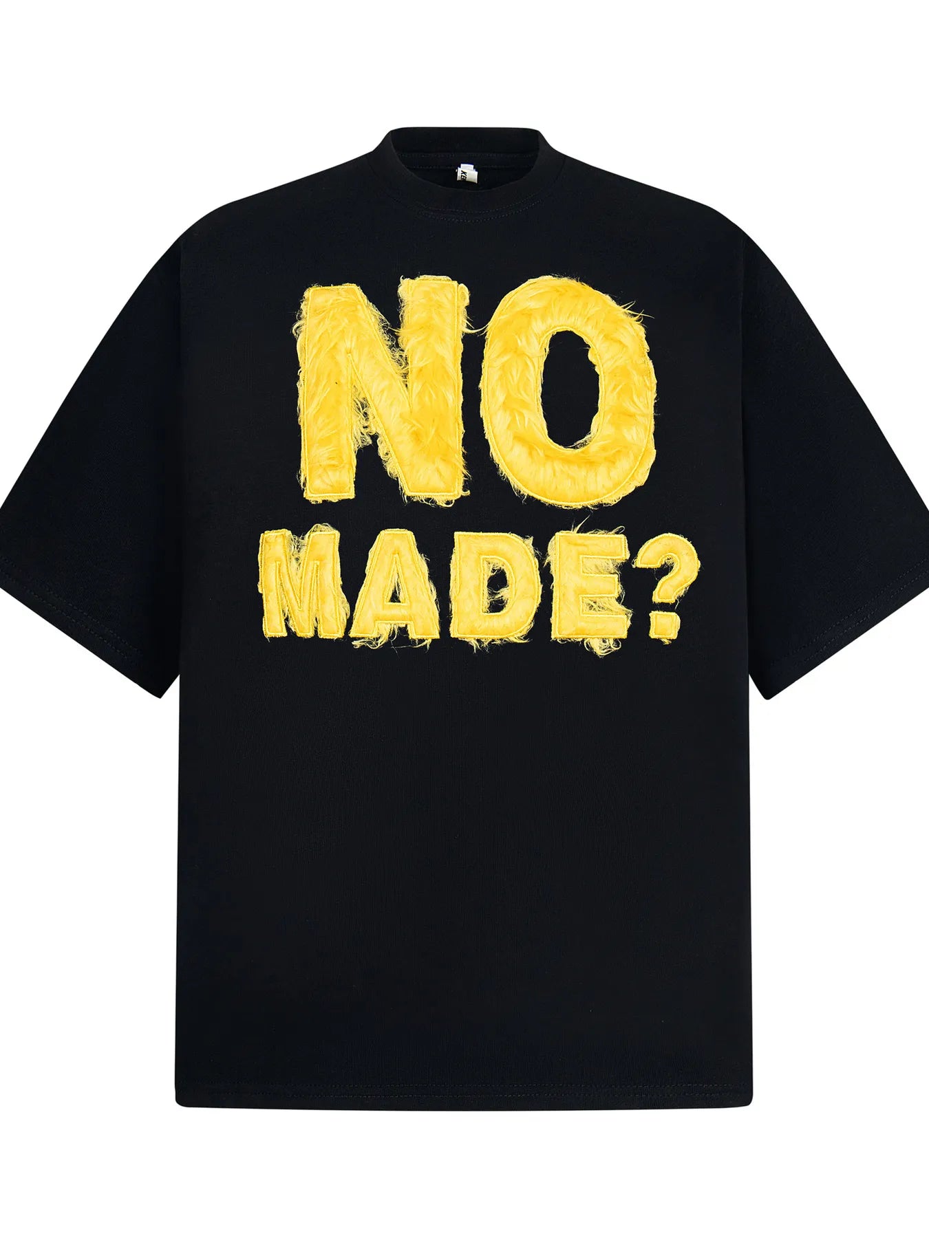 Men's NO MADE? Oversized Short Sleeve T-Shirt - Premium T-Shirt from Trendsi - Just $35.48! Shop now at Craftklart.store