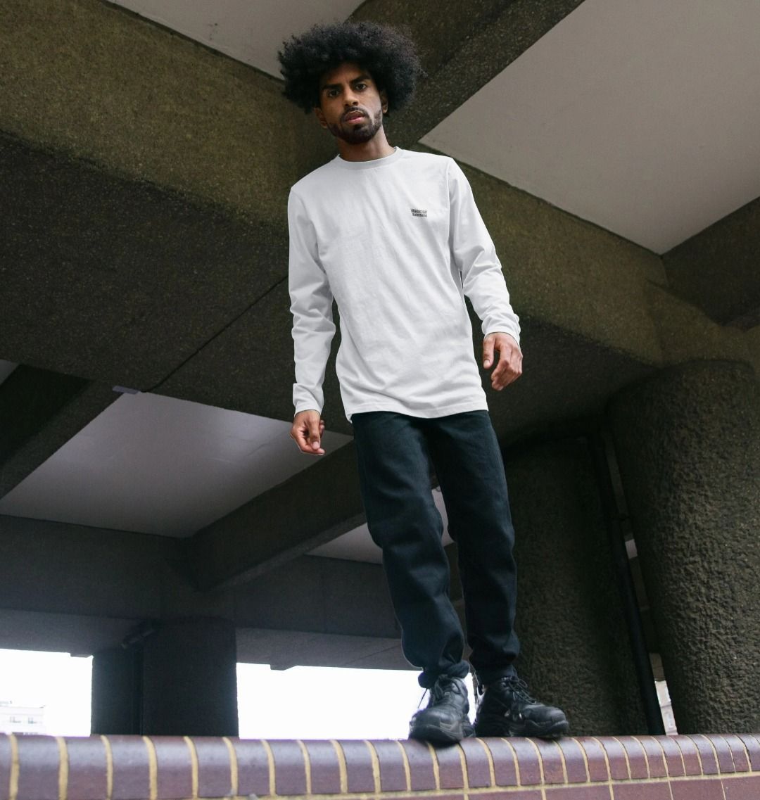 CKL London Made Long Sleeve Organic Cotton Top, comfortable long sleeve shirt with a simple design and soft fabric.