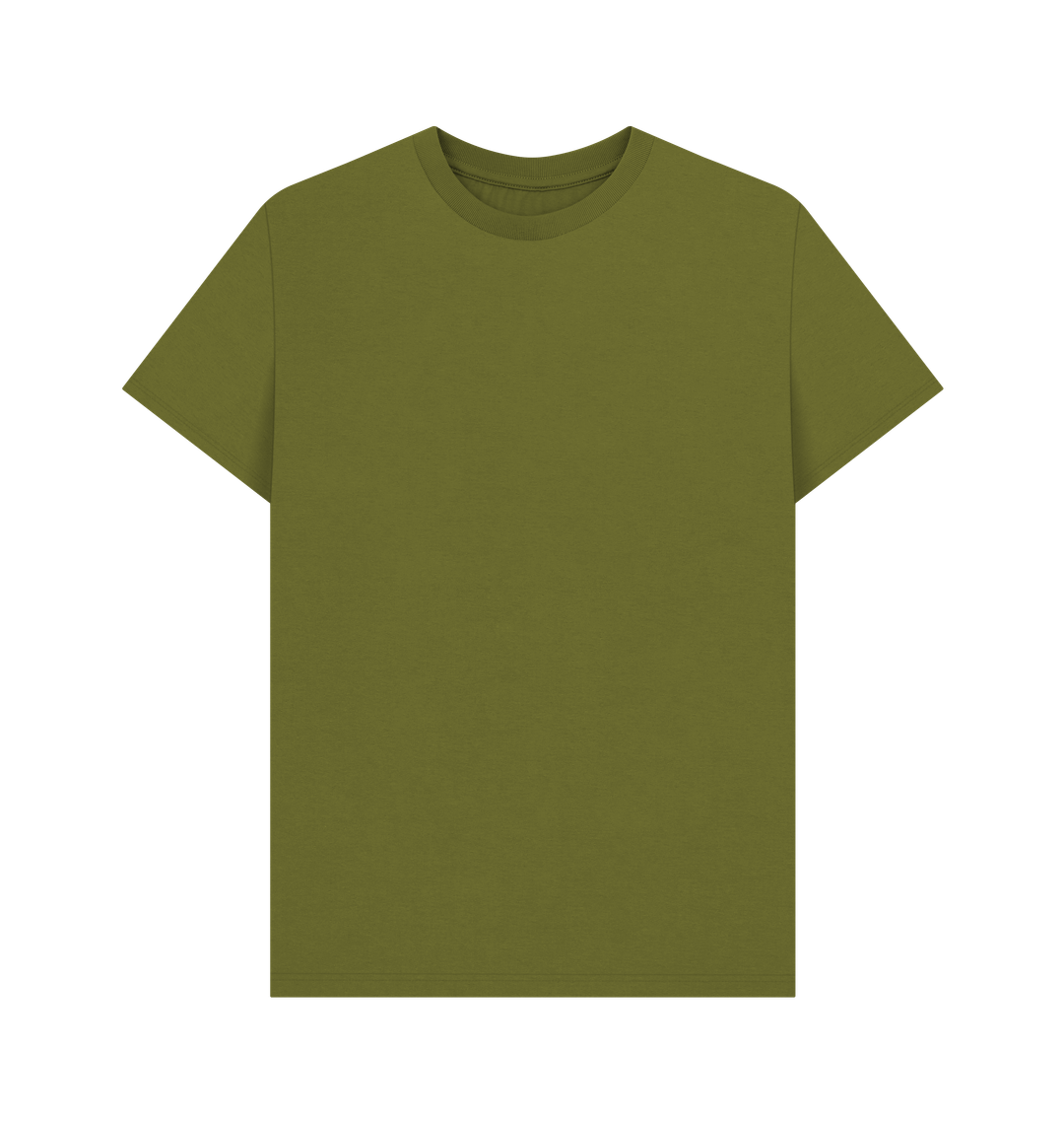 Moss Green Printed T-shirt Front