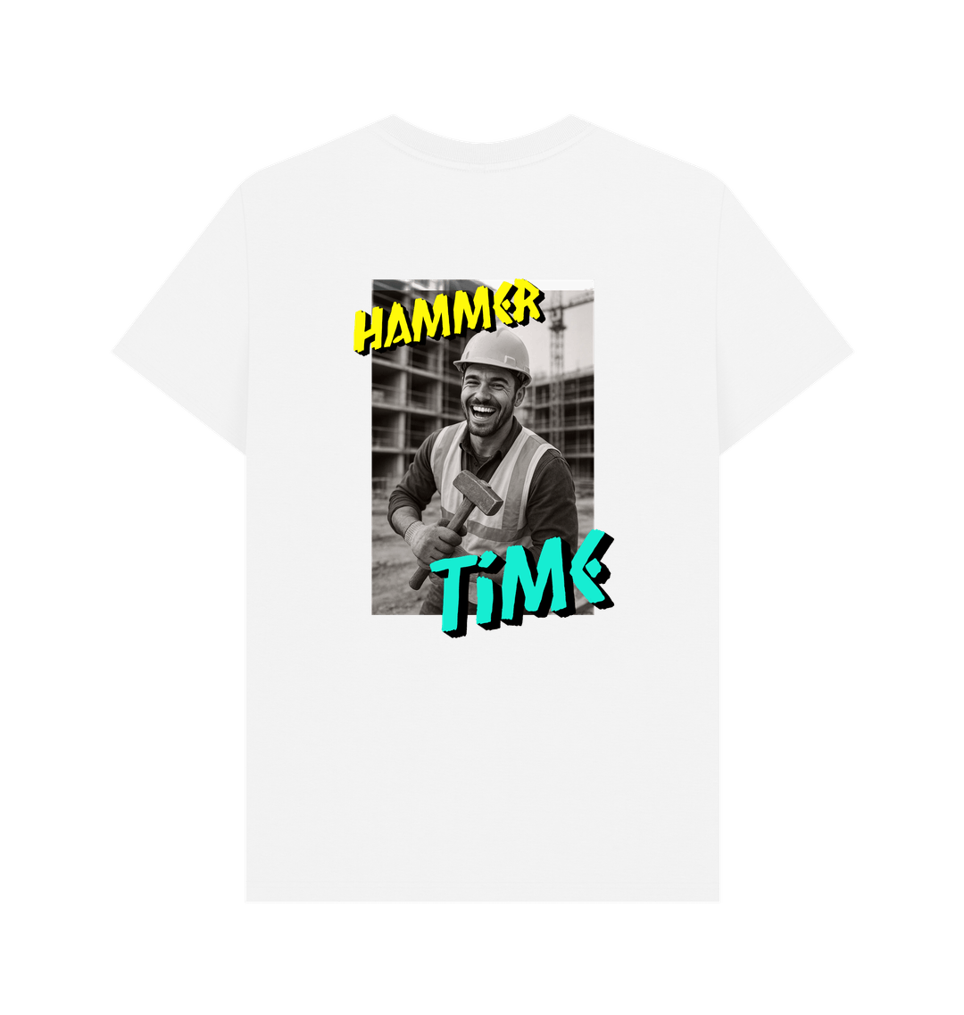 White Printed T-shirt Back