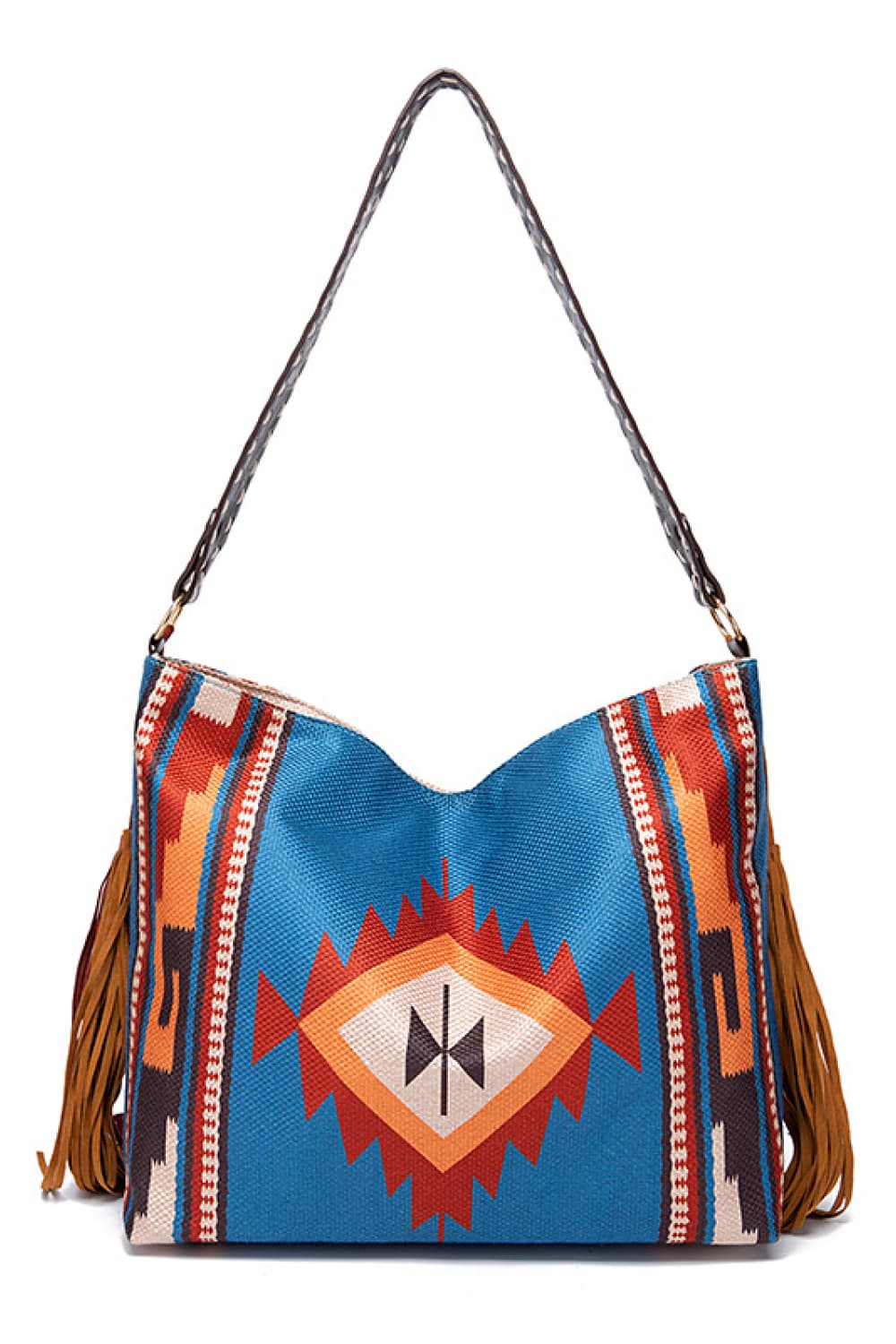 Geometric Canvas Tote Bag - Premium Crossbody Bag from Trendsi - Just $29.75! Shop now at Craftklart.store