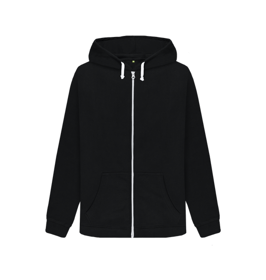 Black Zip hoody Front