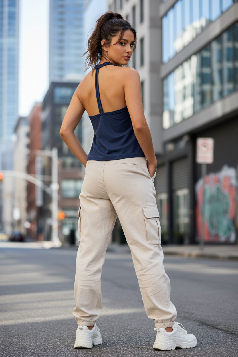 Women’s Halter V-Neck Yoga Tank Top