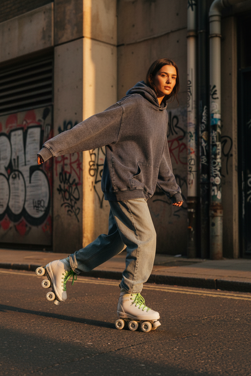 Craftklart Snow Wash Oversized Hoodie — Drop-Shoulder Unisex Essential