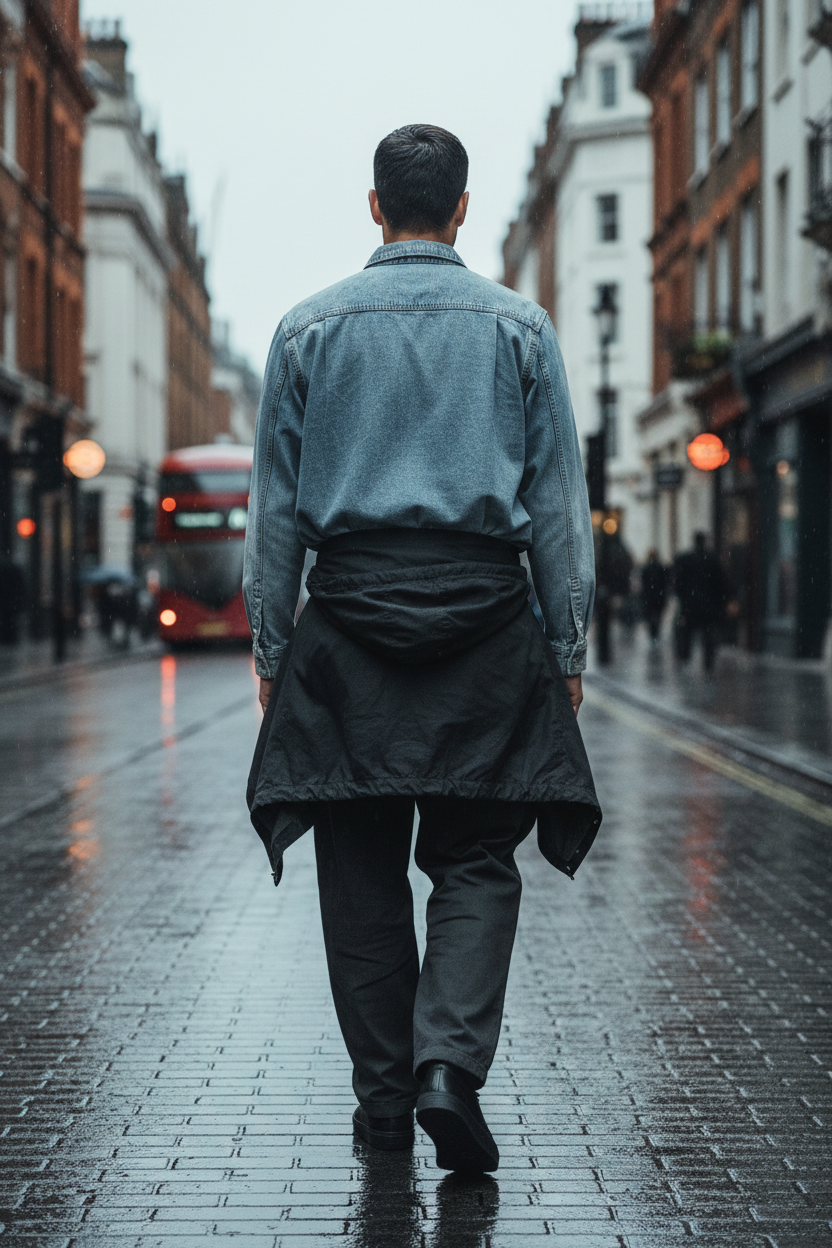 Unisex Vintage Wash Denim Shirt