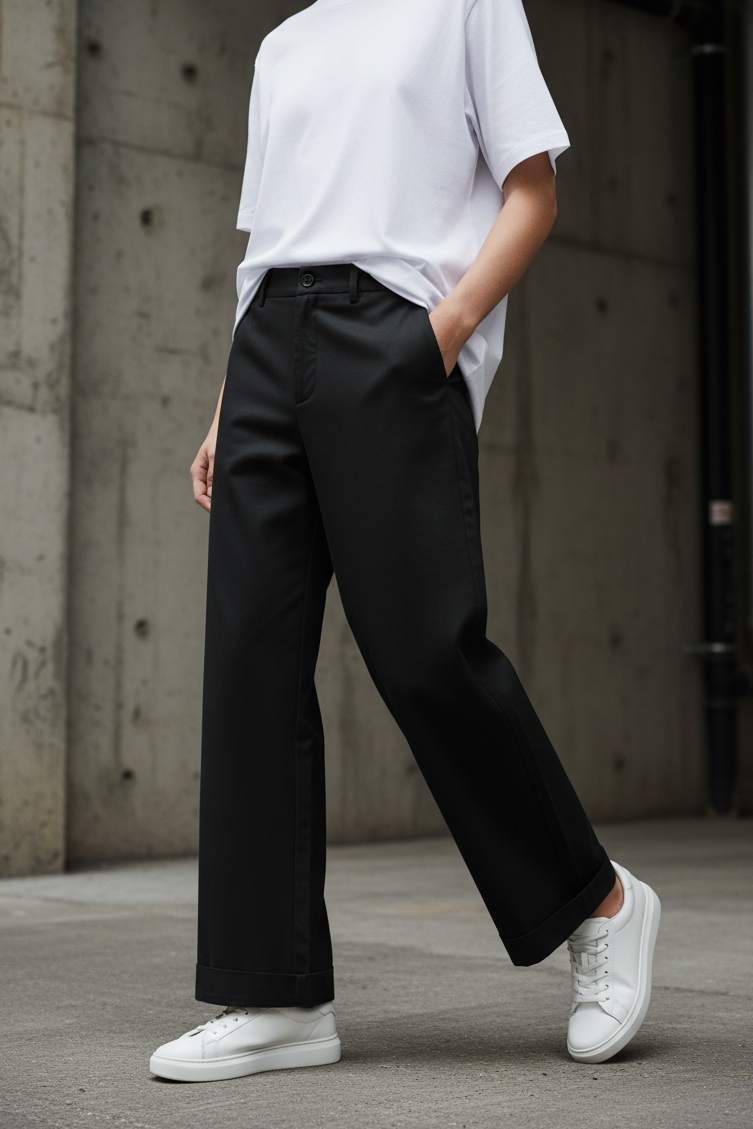 Wide Leg Tencel Pants