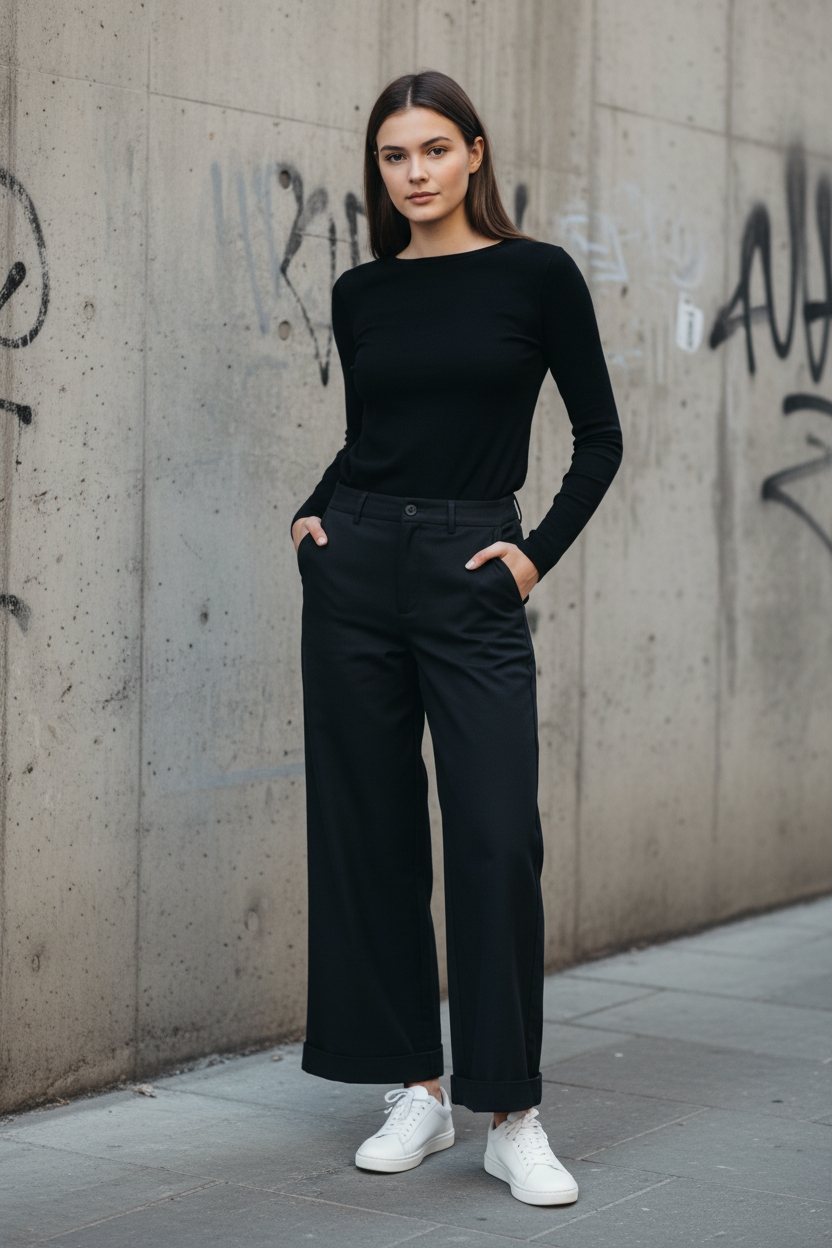 Wide Leg Tencel Pants