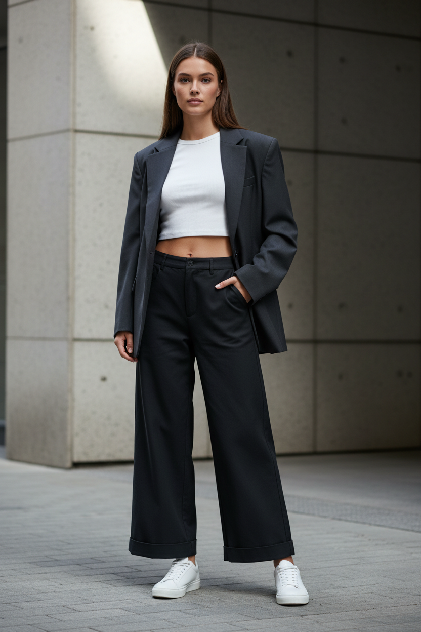 Wide Leg Tencel Pants
