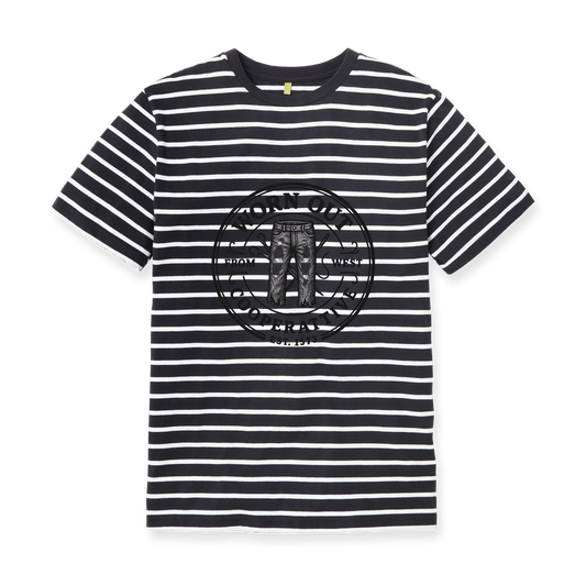White Stripes Printed Premium T-Shirt Front