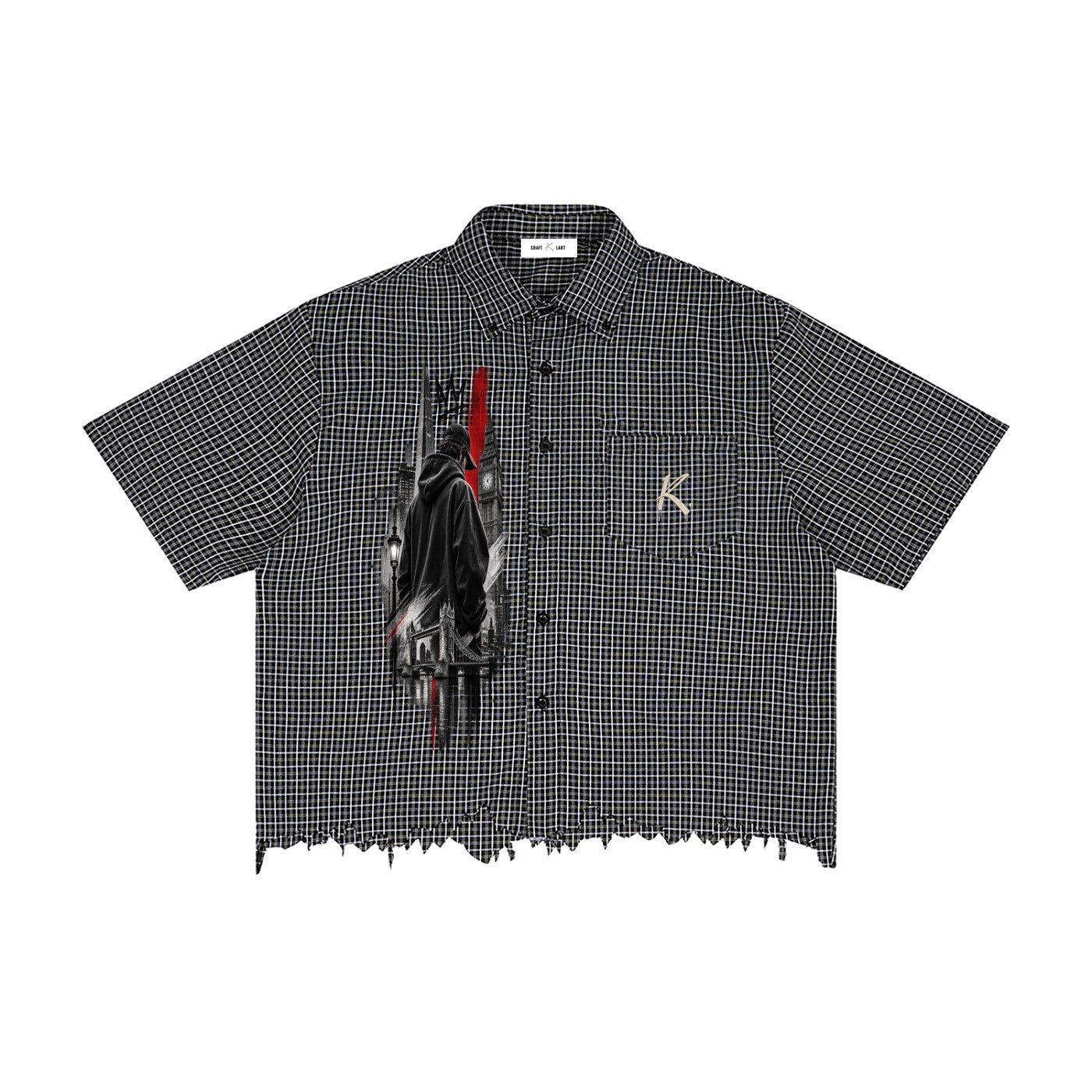 Graphic Print Short Sleeve Shirt