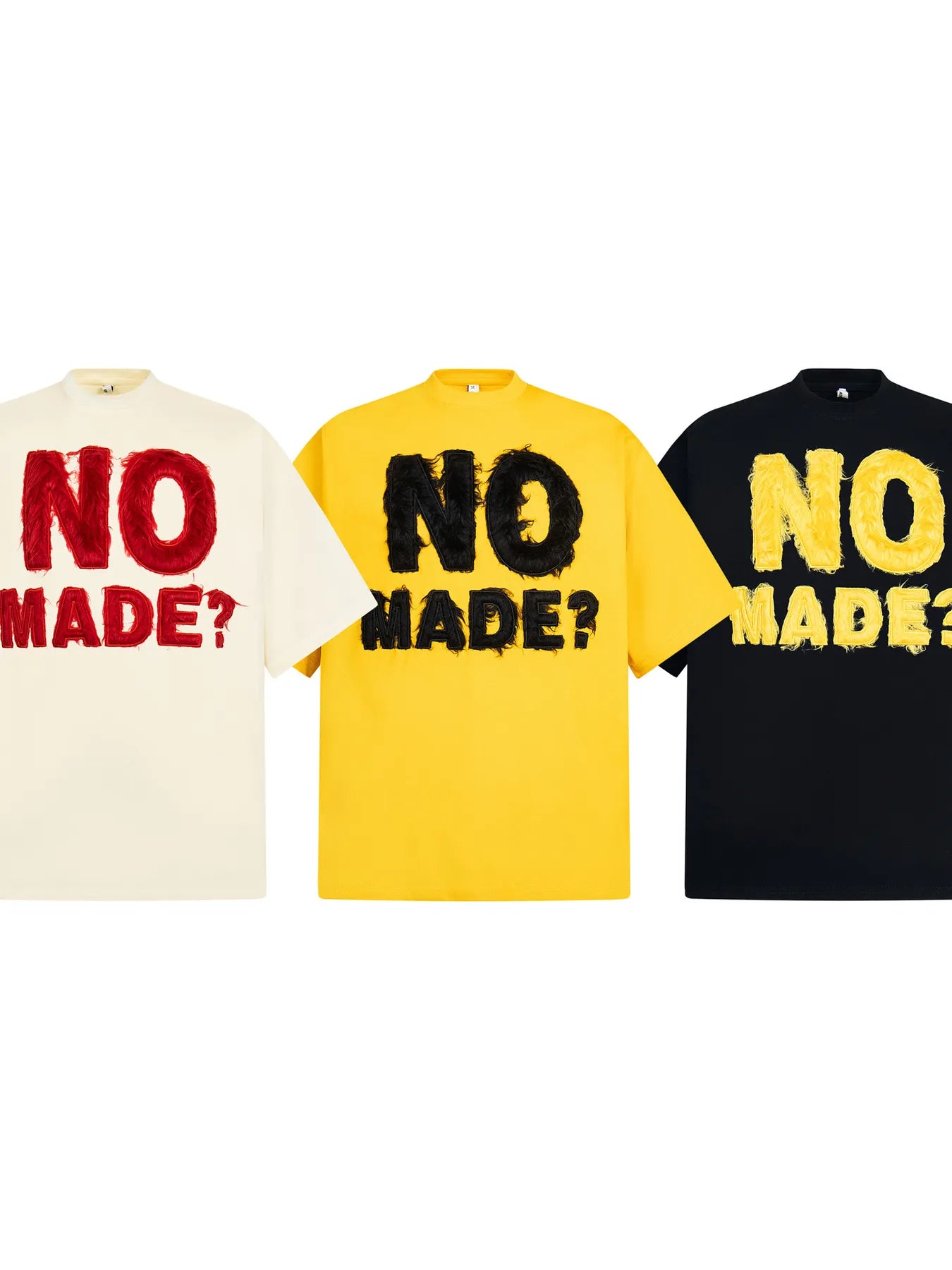Men's NO MADE? Oversized Short Sleeve T-Shirt - Premium T-Shirt from Trendsi - Just $35.48! Shop now at Craftklart.store