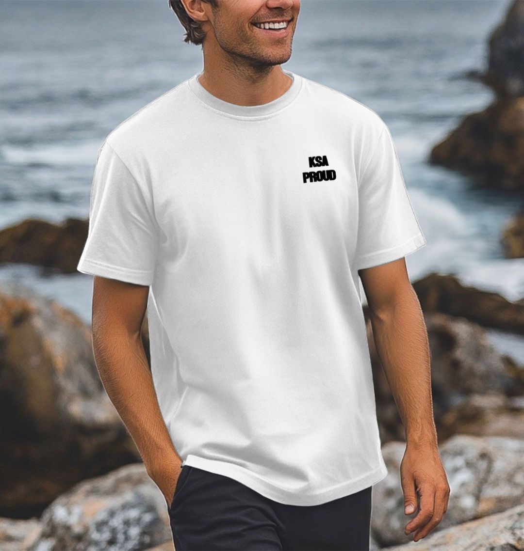 T shirt - Men KSA Proud - Premium T-shirt from Craftklart.store - Just $27! Shop now at Craftklart.store