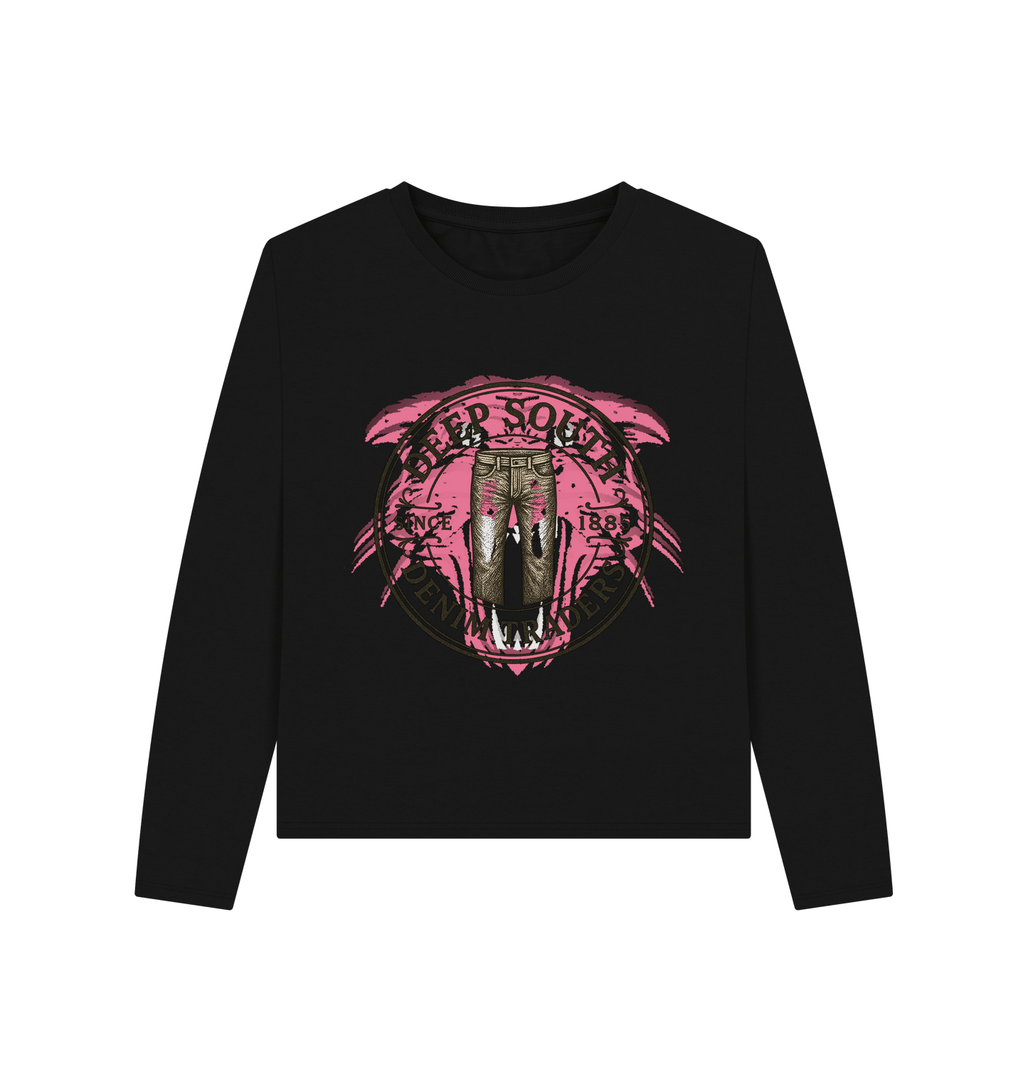 Black Printed T-shirt Front