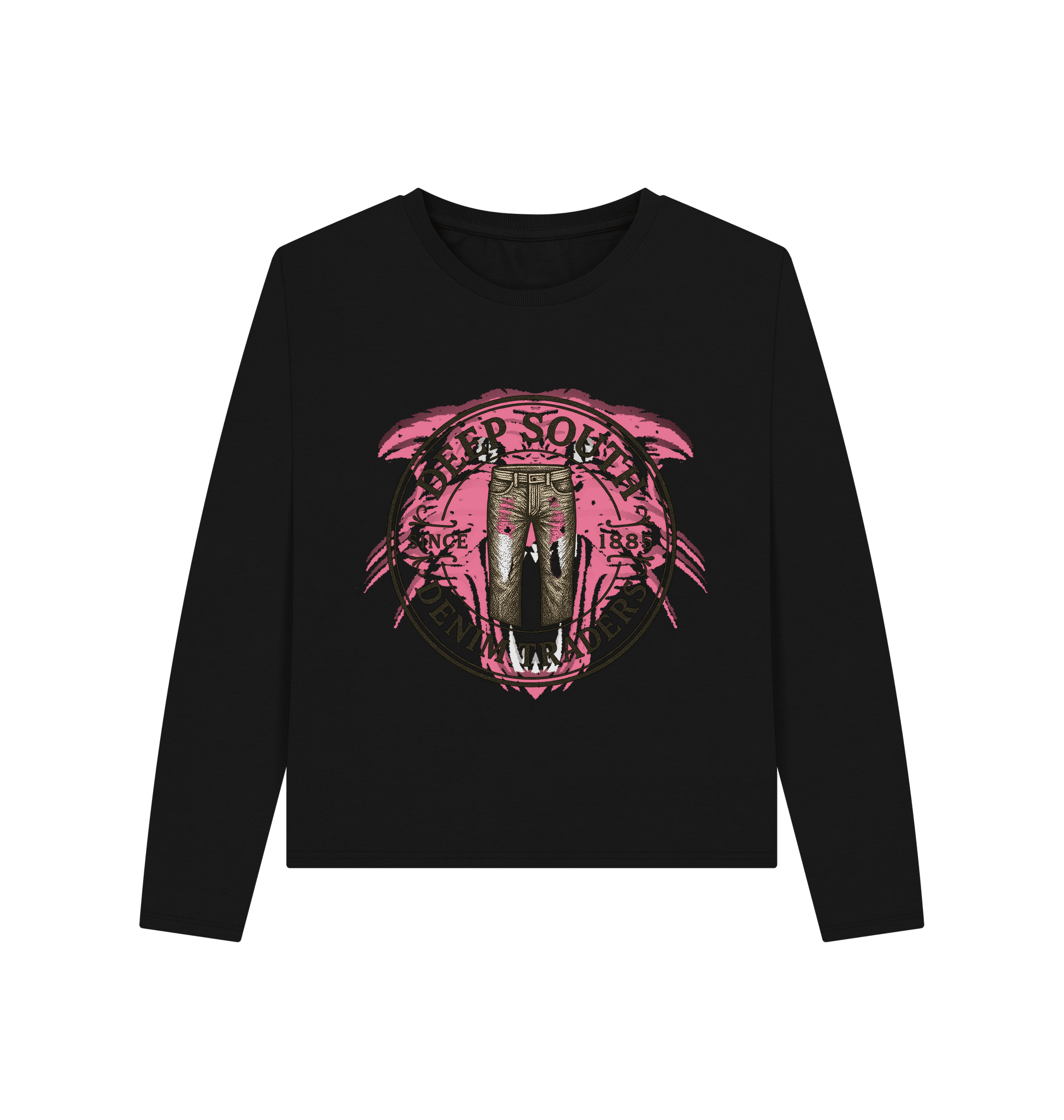 Black Printed T-shirt Front