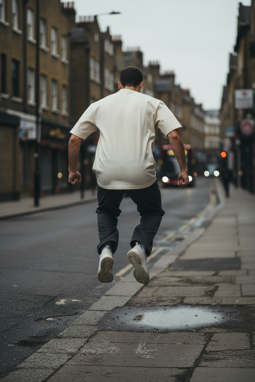 Boxy Oversized Tee — Heavyweight Pure Cotton