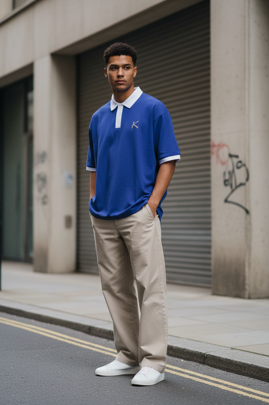 Color Block Urban Polo Shirt