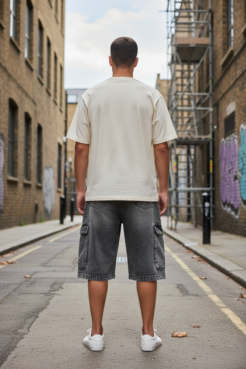 Men's Vintage Wash Denim Jeans — Loose Fit