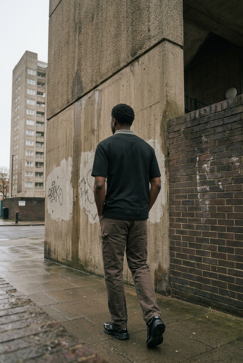 Urban Block Quarter-Zip Polo Shirt