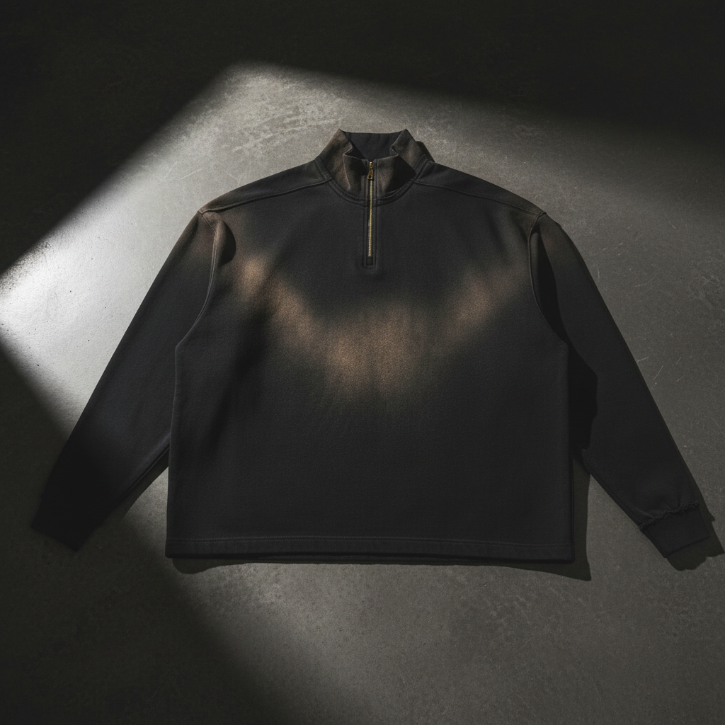 Sun Fade Quarter-Zip Sweatshirt — Raw Edge