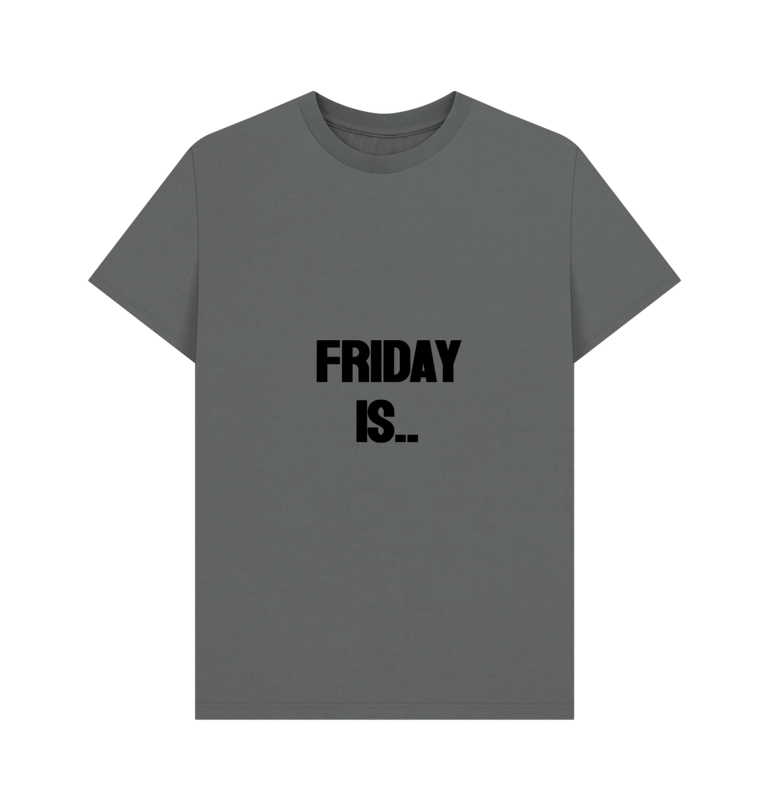Slate Grey Printed T-shirt Front
