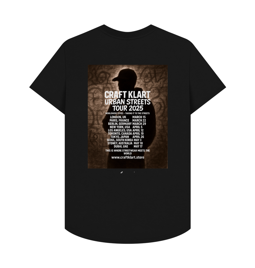 Black Printed T-shirt Back