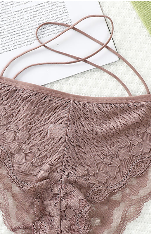 Women's Lace Cross Strap Comfortable Briefs - Premium Women's Underwear from kakaclo - Just $4.89! Shop now at Craftklart.store