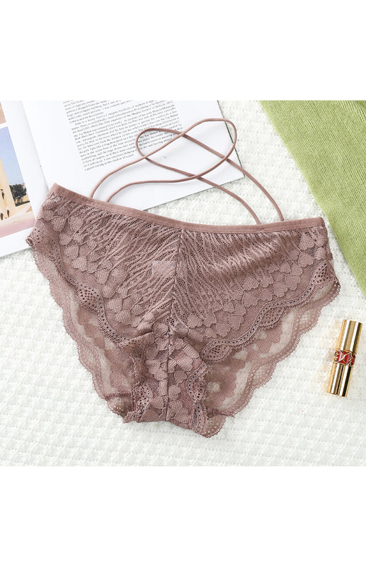 Women's Lace Cross Strap Comfortable Briefs - Premium Women's Underwear from kakaclo - Just $4.89! Shop now at Craftklart.store