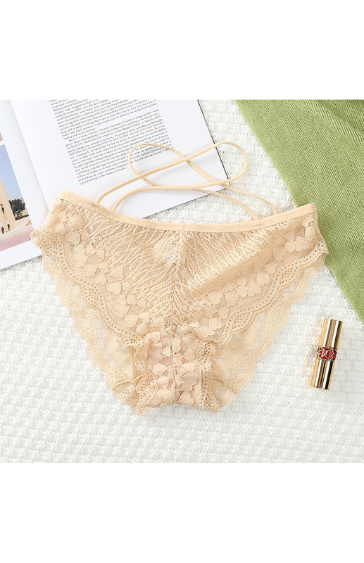 Women's Lace Cross Strap Comfortable Briefs - Premium Women's Underwear from kakaclo - Just $4.89! Shop now at Craftklart.store