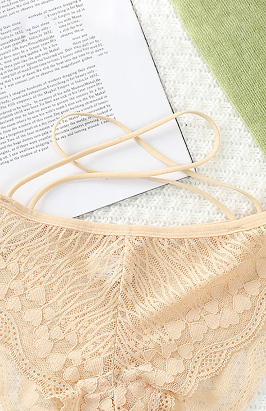 Women's Lace Cross Strap Comfortable Briefs - Premium Women's Underwear from kakaclo - Just $4.89! Shop now at Craftklart.store