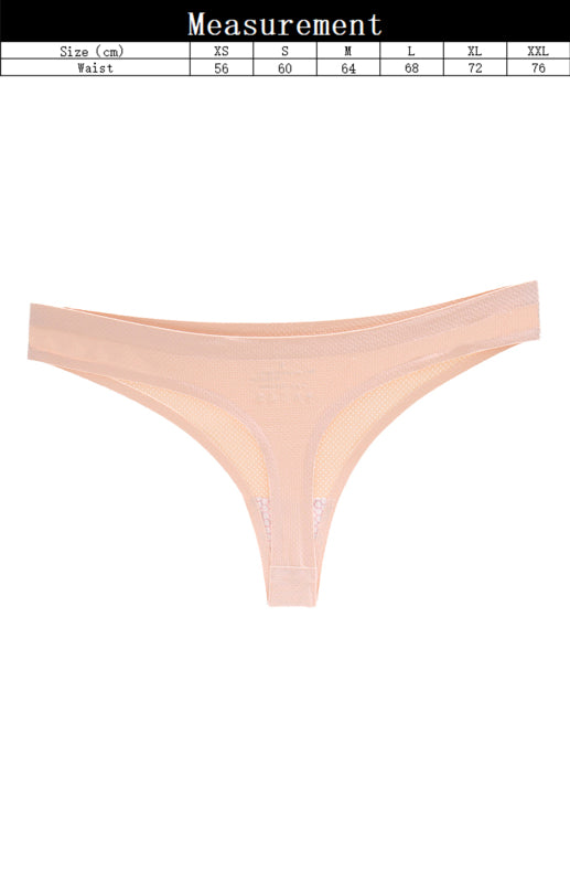 Women's Mesh Breathable Comfort Seamless Thongs - Premium Women's Underwear from kakaclo - Just $4.89! Shop now at Craftklart.store
