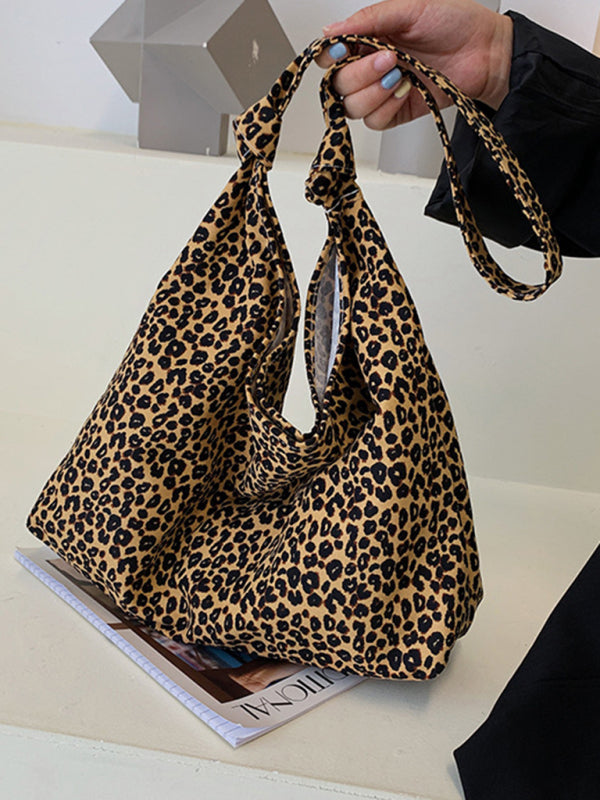 New leopard print shoulder bag canvas shopping bag - Premium Bag from kakaclo - Just $8.22! Shop now at Craftklart.store