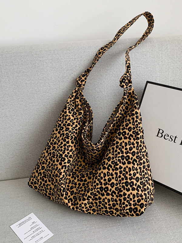 New Leopard Print Shoulder Bag Canvas Shopping Bag - Premium Bag from kakaclo - Just $8.22! Shop now at Craftklart.store