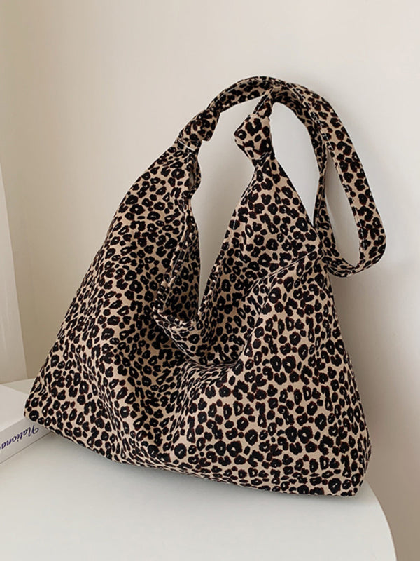 New Leopard Print Shoulder Bag Canvas Shopping Bag - Premium Bag from kakaclo - Just $8.22! Shop now at Craftklart.store