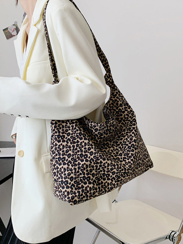 New Leopard Print Shoulder Bag Canvas Shopping Bag - Premium Bag from kakaclo - Just $8.22! Shop now at Craftklart.store