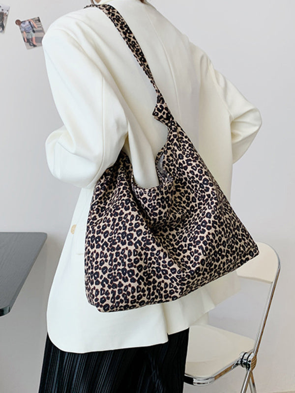 New Leopard Print Shoulder Bag Canvas Shopping Bag - Premium Bag from kakaclo - Just $8.22! Shop now at Craftklart.store