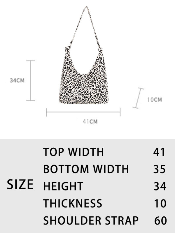 New Leopard Print Shoulder Bag Canvas Shopping Bag - Premium Bag from kakaclo - Just $8.22! Shop now at Craftklart.store