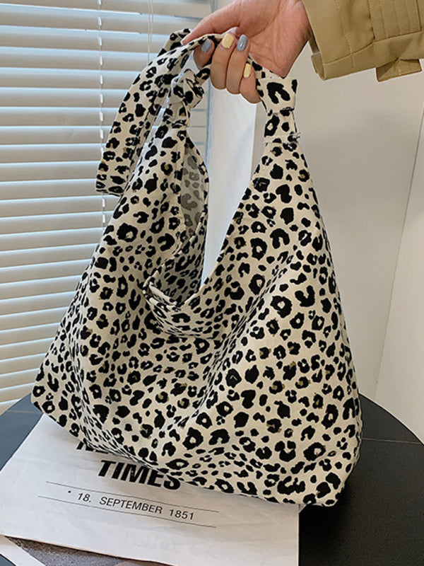 New Leopard Print Shoulder Bag Canvas Shopping Bag - Premium Bag from kakaclo - Just $8.22! Shop now at Craftklart.store