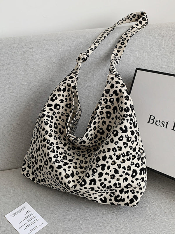 New Leopard Print Shoulder Bag Canvas Shopping Bag - Premium Bag from kakaclo - Just $8.22! Shop now at Craftklart.store