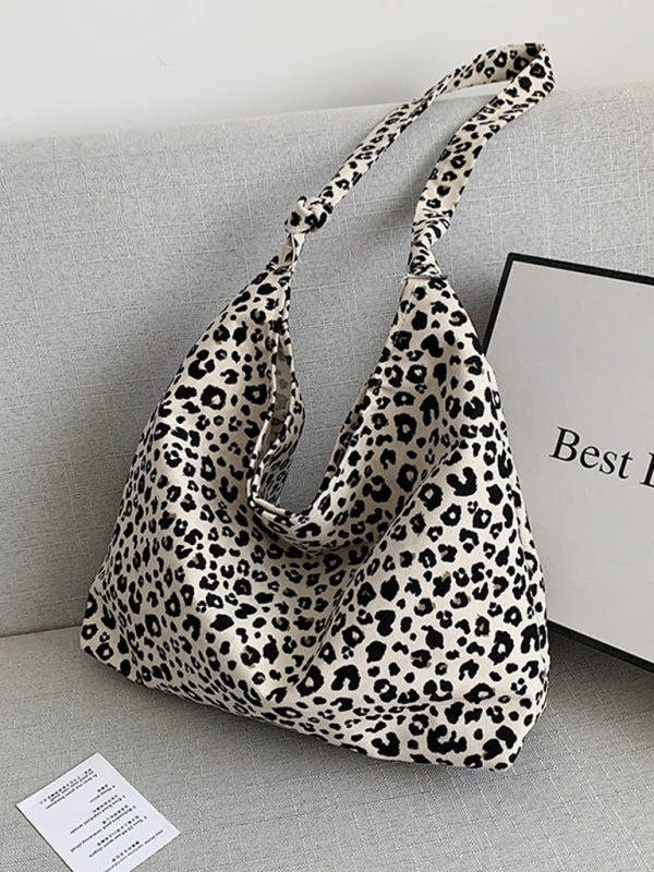 New leopard print shoulder bag canvas shopping bag - Premium Bag from kakaclo - Just $8.22! Shop now at Craftklart.store