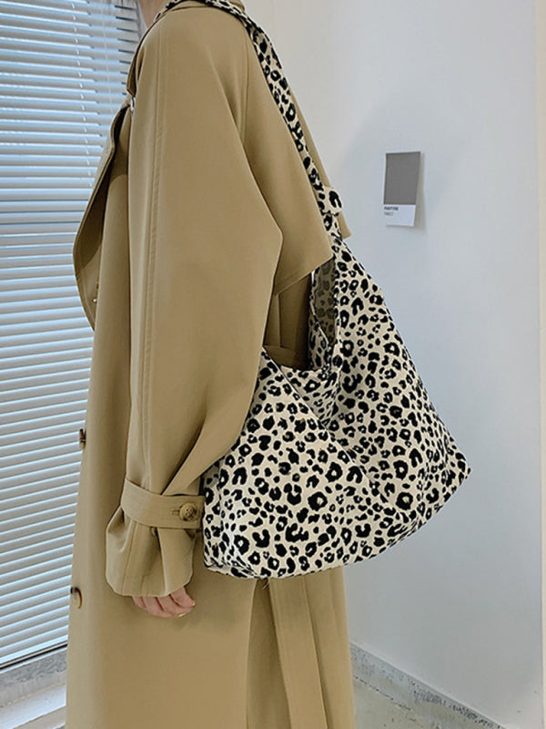 New Leopard Print Shoulder Bag Canvas Shopping Bag - Premium Bag from kakaclo - Just $8.22! Shop now at Craftklart.store