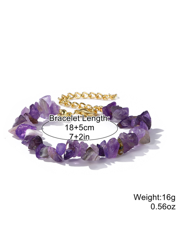 Bohemian Colorful Gravel Bracelet Natural Stone Bracelet - Premium Bracelet from Craftklart Dropship - Just $5.35! Shop now at Craftklart.store