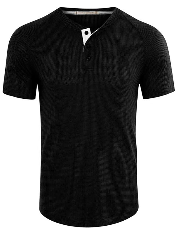 Men's Short Sleeve T-Shirt Muscle Fitted T Shirt Gym Workout Athletic Tee - Premium T-shirt from kakaclo - Just $11.47! Shop now at Craftklart.store