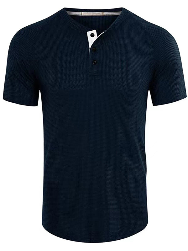 Men's Short Sleeve T-Shirt Muscle Fitted T Shirt Gym Workout Athletic Tee - Premium T-shirt from kakaclo - Just $11.47! Shop now at Craftklart.store