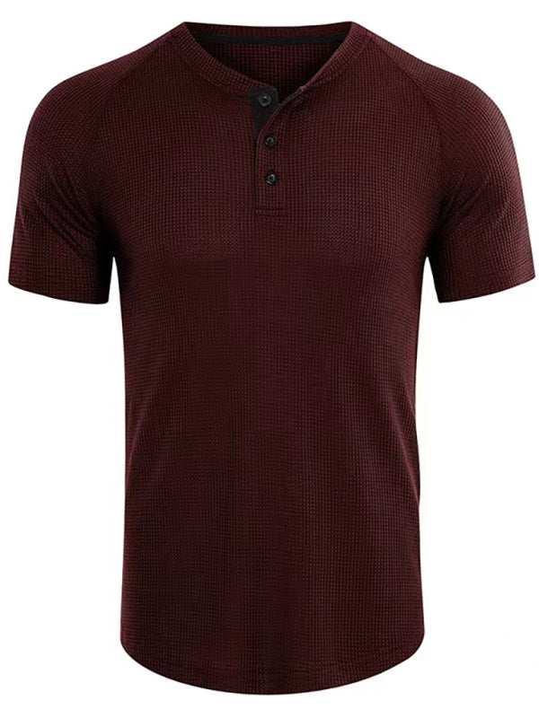 Men's Short Sleeve T-Shirt Muscle Fitted T Shirt Gym Workout Athletic Tee - Premium T-shirt from kakaclo - Just $11.47! Shop now at Craftklart.store