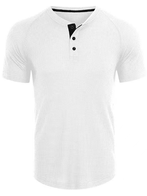 Men's Short Sleeve T-Shirt Muscle Fitted T Shirt Gym Workout Athletic Tee - Premium T-shirt from kakaclo - Just $11.47! Shop now at Craftklart.store