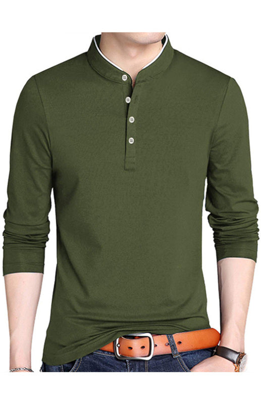 Solid Long Sleeve Large Men's T-Shirt - Premium Shirts & Tops from kakaclo - Just $12.95! Shop now at Craftklart.store
