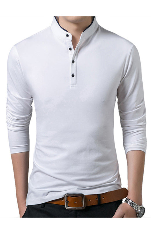 Solid Long Sleeve Large Men's T-Shirt - Premium Shirts & Tops from kakaclo - Just $12.95! Shop now at Craftklart.store